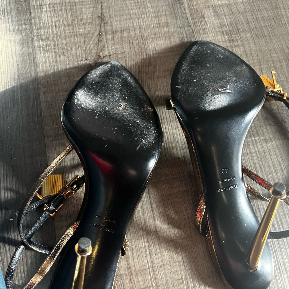 Tom Ford Women's Metallic Heels - Picture 4 of 11